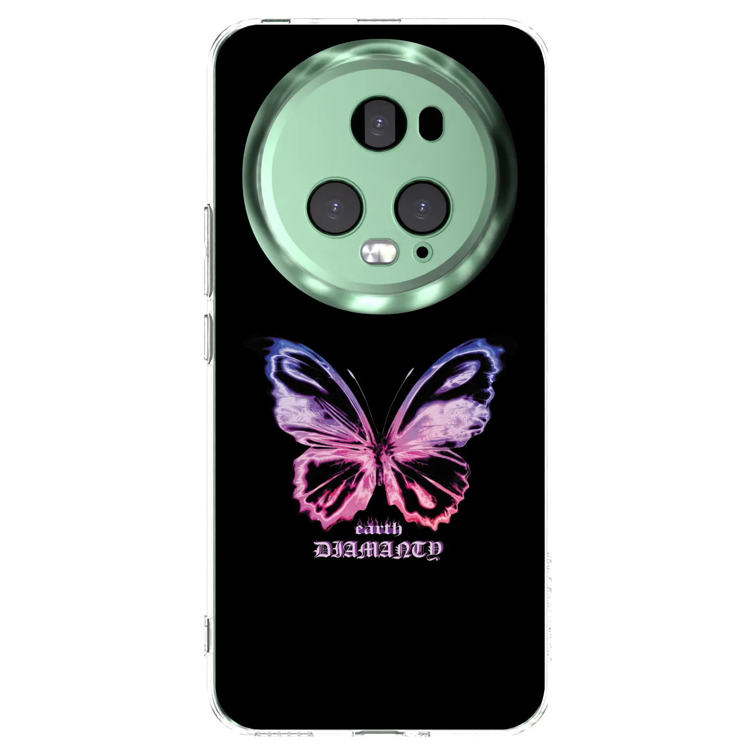 Picasee διαφανής θήκη σιλικόνης Honor Magic5 Pro - Diamanty Purple