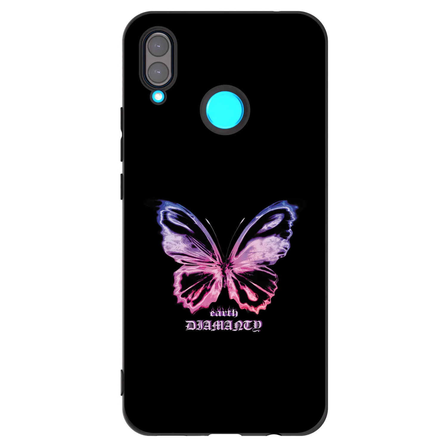 Picasee Μαύρη θήκη σιλικόνης για Huawei Nova 3 - Diamanty Purple