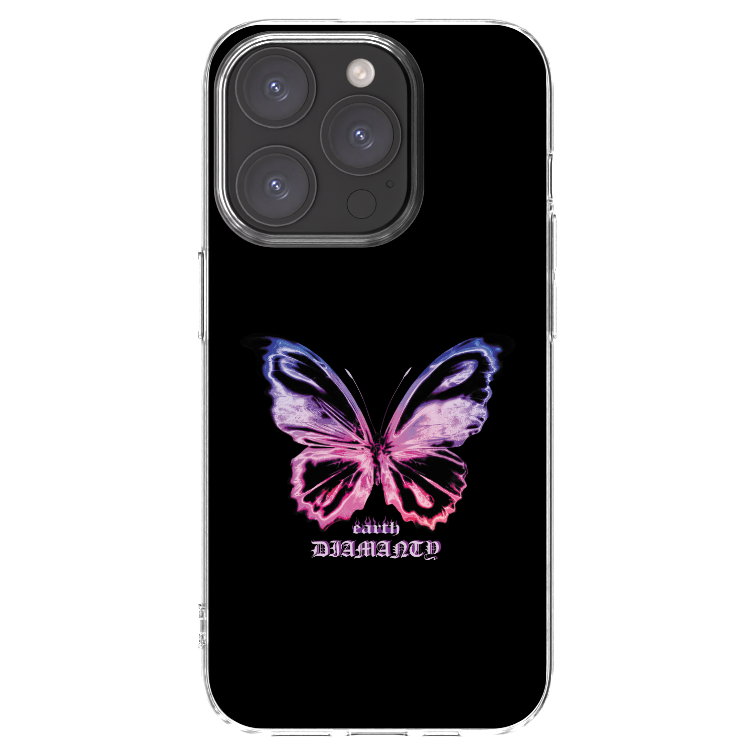 Picasee διαφανής θήκη σιλικόνης Apple iPhone 15 Pro - Diamanty Purple