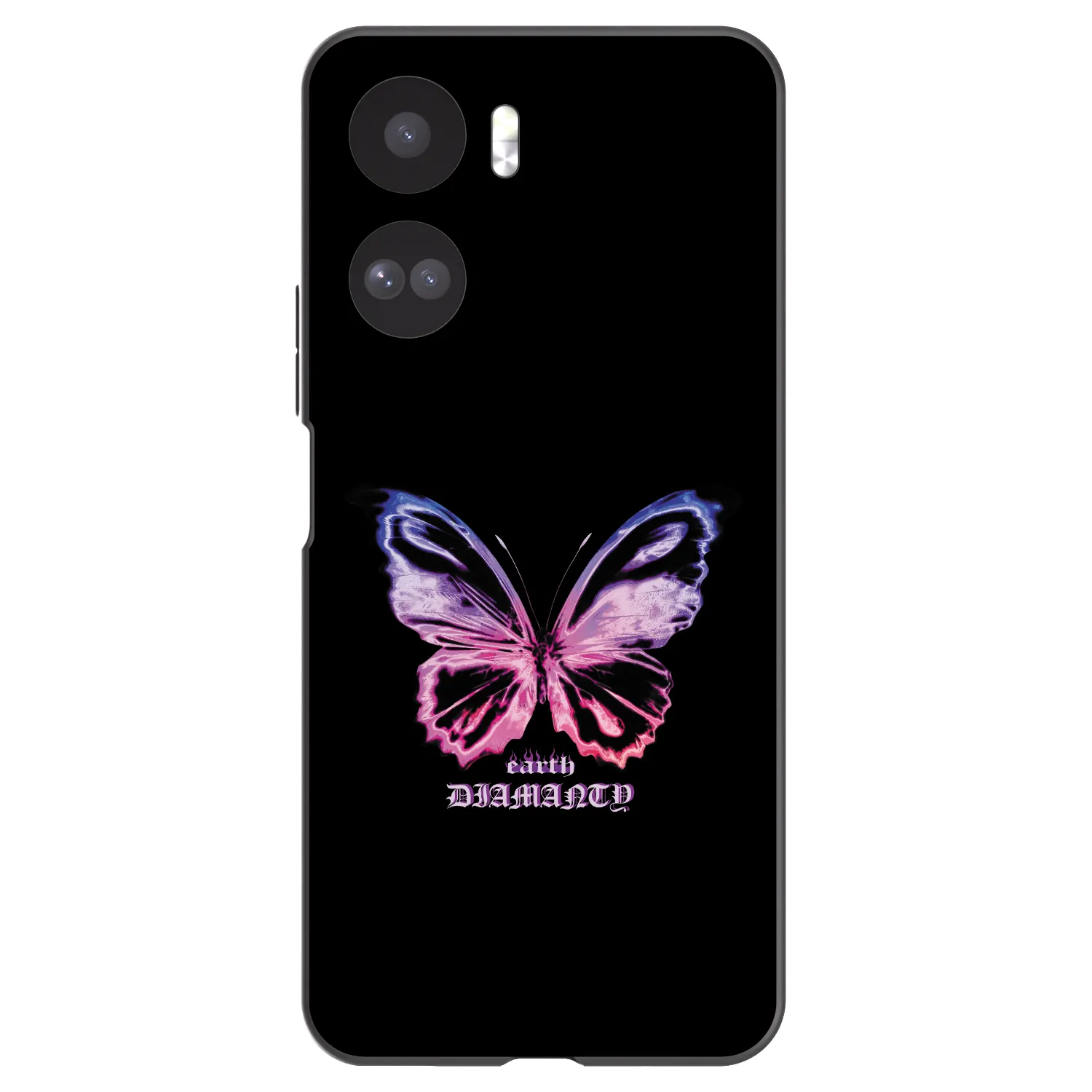 Picasee Μαύρη θήκη σιλικόνης για Honor 90 Lite 5G - Diamanty Purple