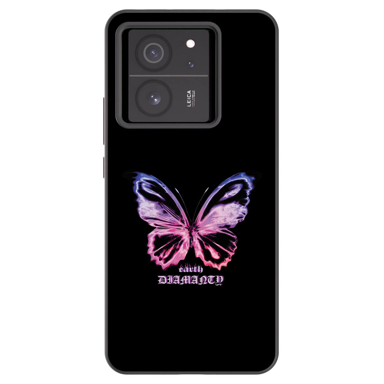 Picasee Μαύρη θήκη σιλικόνης για Xiaomi 13T Pro - Diamanty Purple