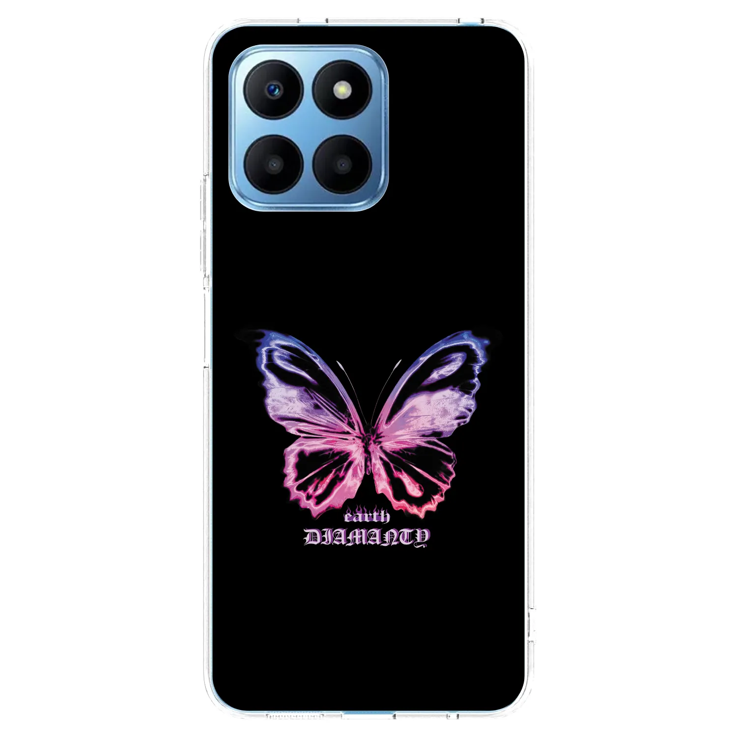 Picasee διαφανής θήκη σιλικόνης Honor 70 Lite - Diamanty Purple