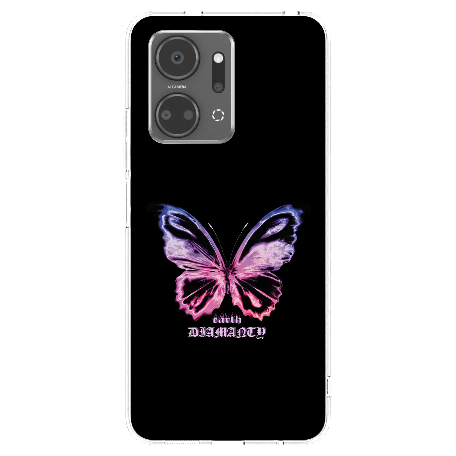 Picasee διαφανής θήκη σιλικόνης Honor X7a - Diamanty Purple