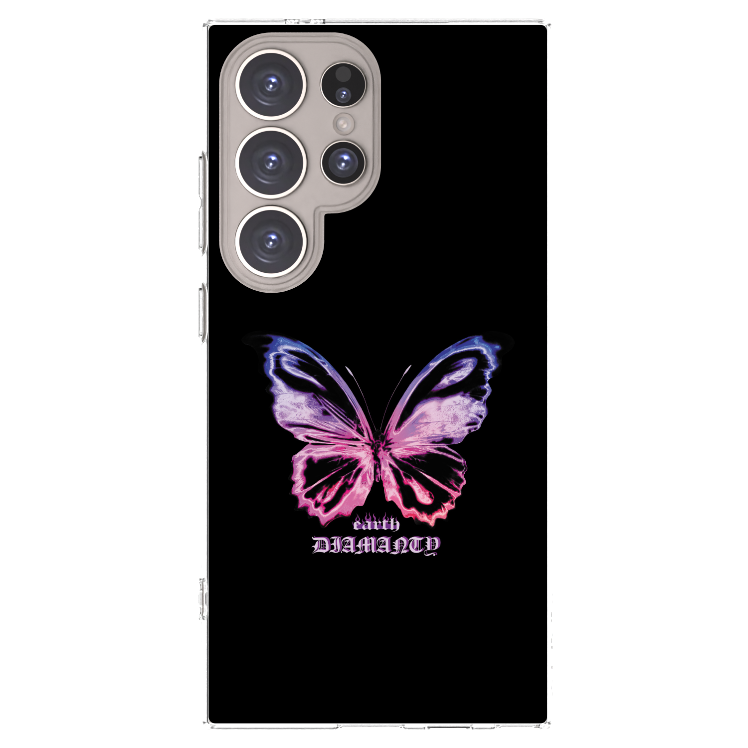 Picasee διαφανής θήκη σιλικόνης Samsung Galaxy S24 Ultra S928B 5G - Diamanty Purple