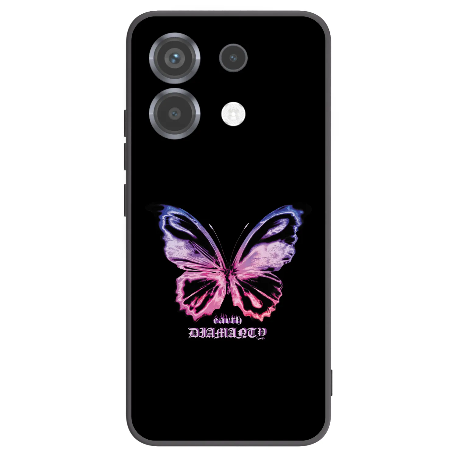 Picasee Μαύρη θήκη σιλικόνης για Xiaomi Poco X6 - Diamanty Purple