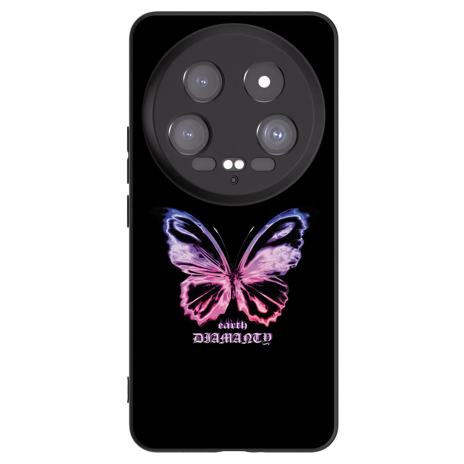 Picasee Μαύρη θήκη σιλικόνης για Xiaomi 14 Ultra - Diamanty Purple