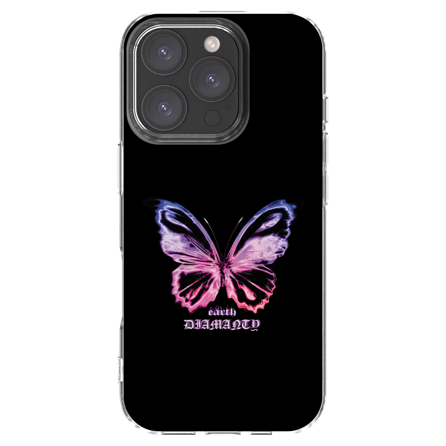 Picasee διαφανής θήκη σιλικόνης Apple iPhone 16 Pro - Diamanty Purple