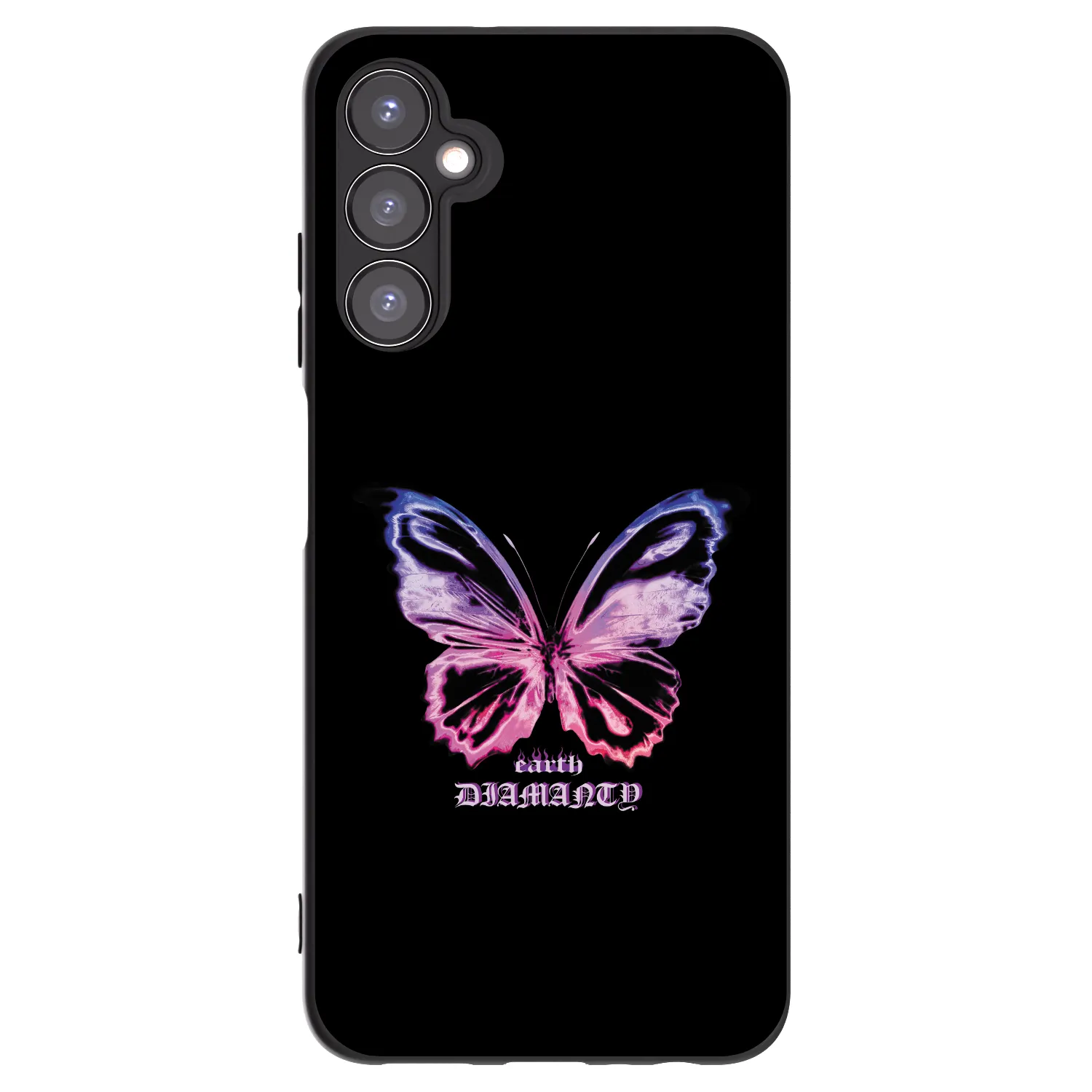 Picasee Μαύρη θήκη σιλικόνης για Samsung Galaxy A05s A057G - Diamanty Purple
