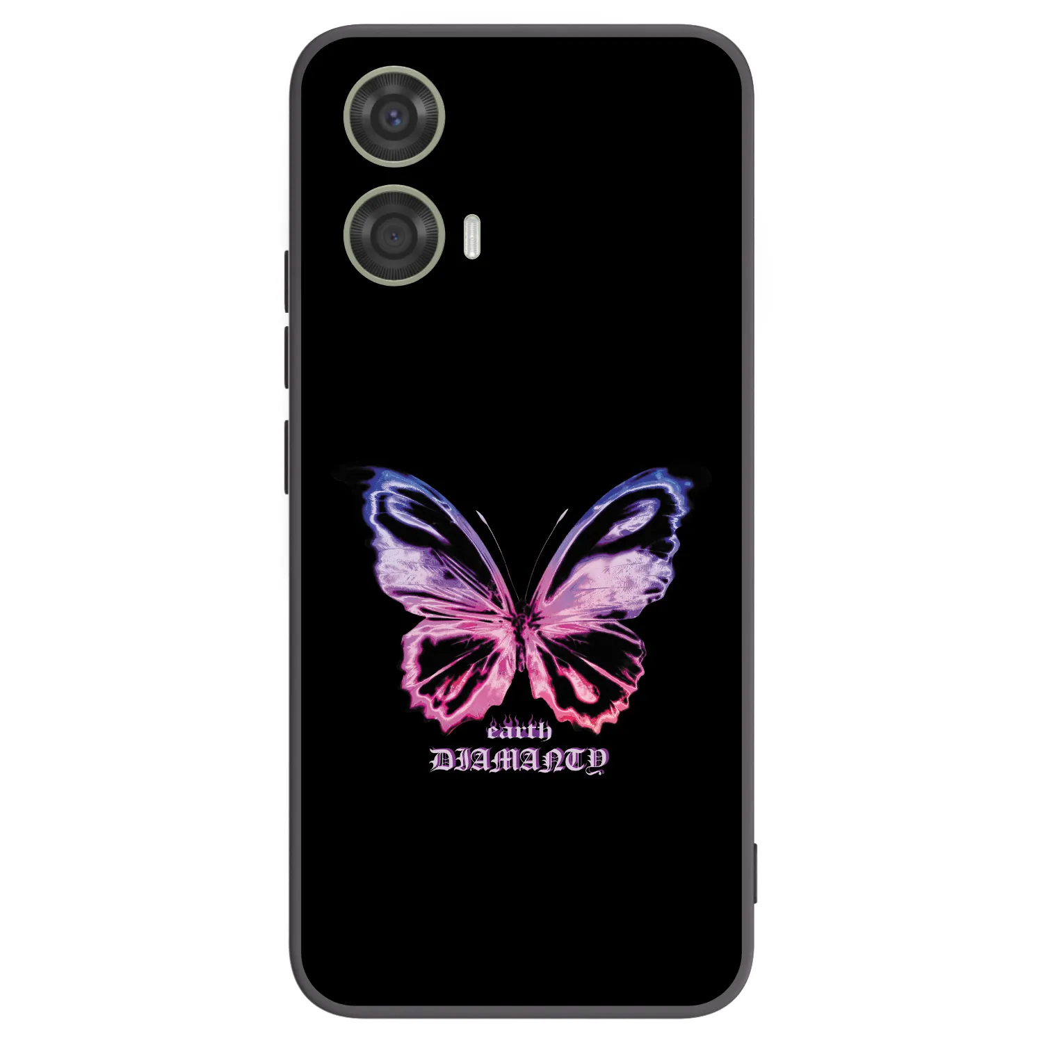 Picasee Μαύρη θήκη σιλικόνης για Motorola Moto G24 - Diamanty Purple