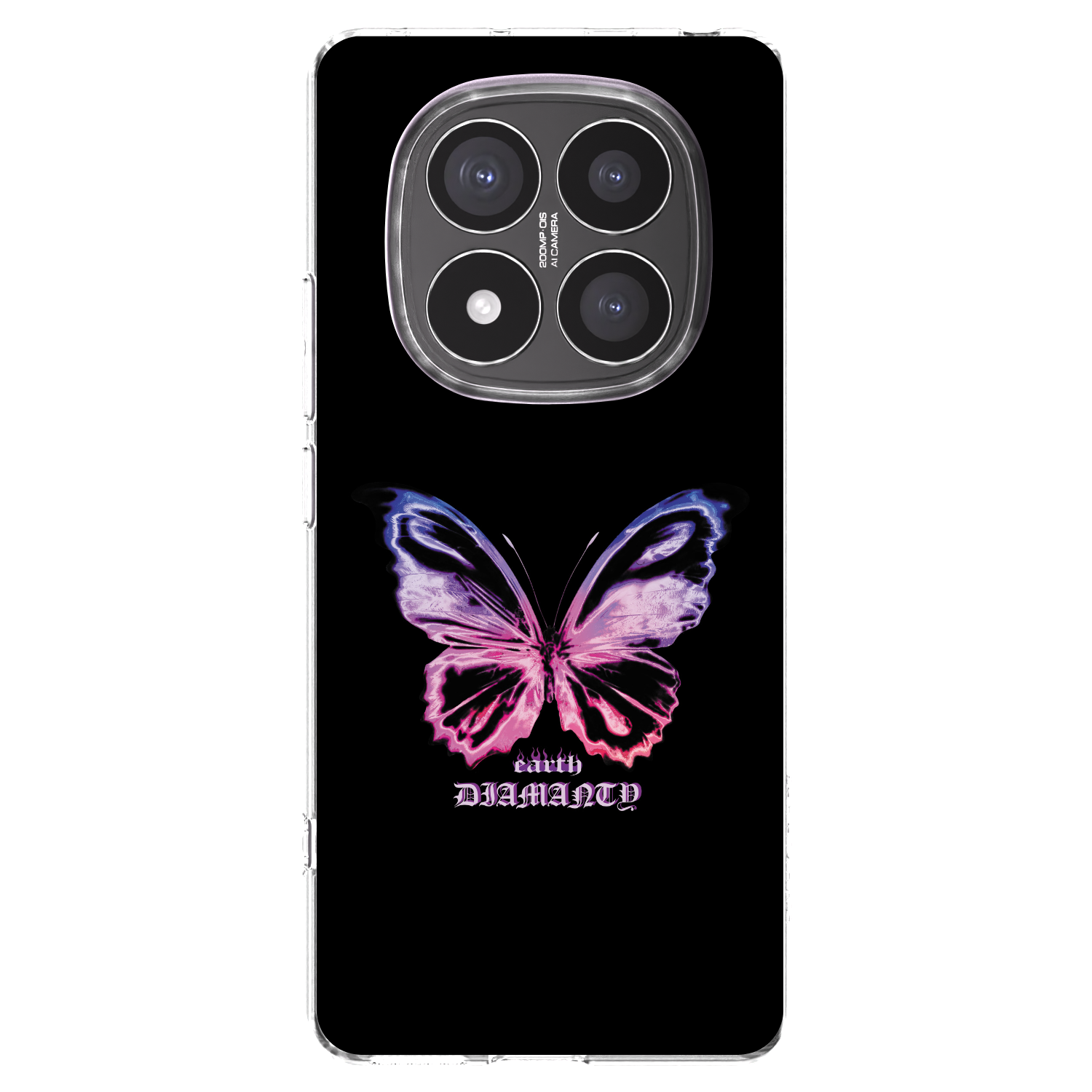 Picasee διαφανής θήκη σιλικόνης Xiaomi Redmi Note 14 Pro+ 5G - Diamanty Purple