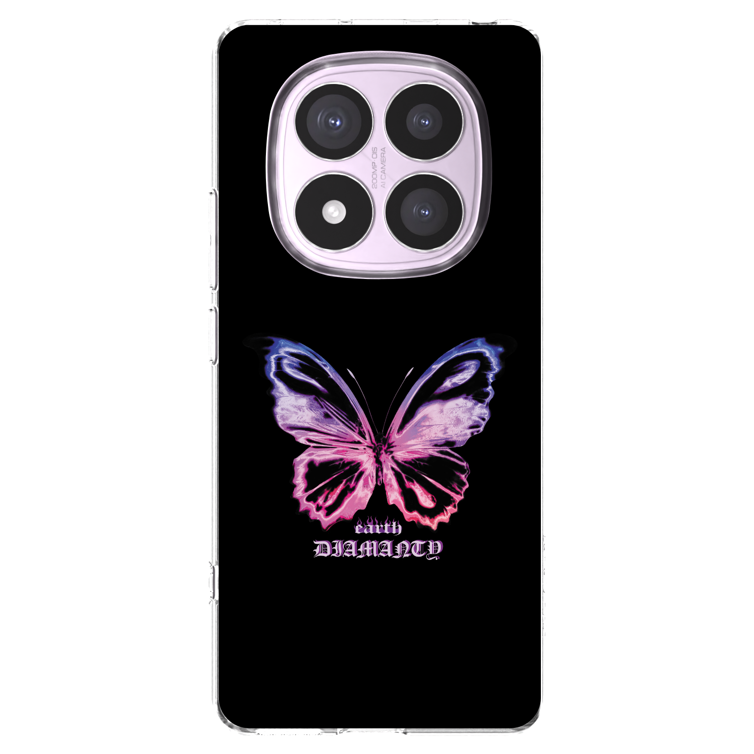 Picasee διαφανής θήκη σιλικόνης Xiaomi Redmi Note 14 Pro 5G - Diamanty Purple