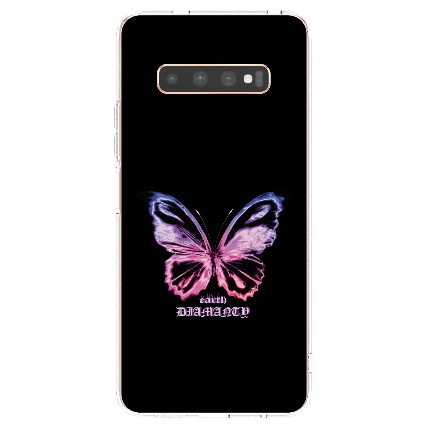 Picasee διαφανής θήκη σιλικόνης Samsung Galaxy S10 Plus G975 - Diamanty Purple