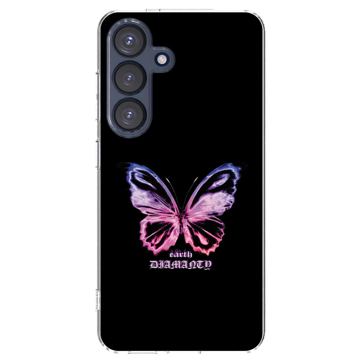 Picasee διαφανής θήκη σιλικόνης Samsung Galaxy S25 5G - Diamanty Purple