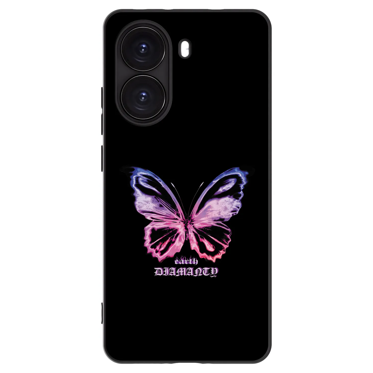 Picasee Μαύρη θήκη σιλικόνης για Xiaomi Poco X7 Pro 5G - Diamanty Purple