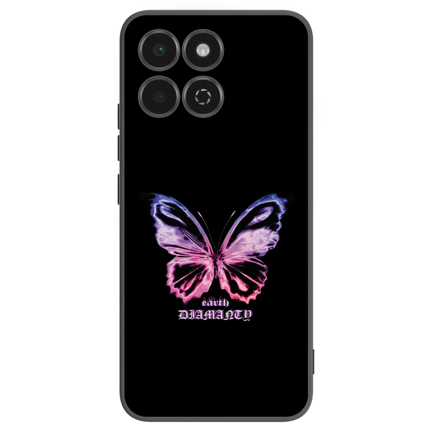Picasee Μαύρη θήκη σιλικόνης για Honor 200 Smart 5G - Diamanty Purple