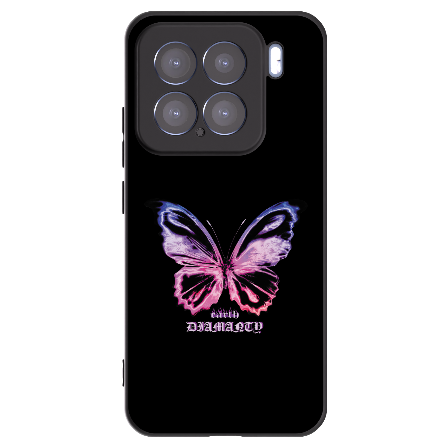 Picasee Μαύρη θήκη σιλικόνης για Xiaomi 15 - Diamanty Purple