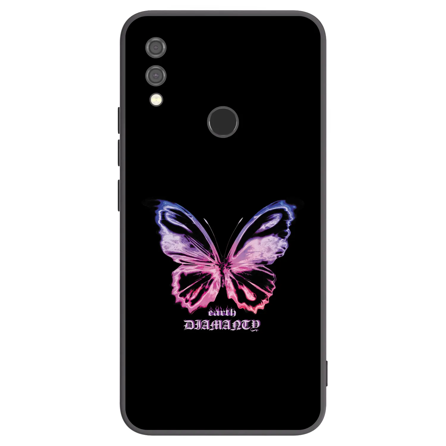 Picasee Μαύρη θήκη σιλικόνης για Xiaomi Redmi Note 7 - Diamanty Purple