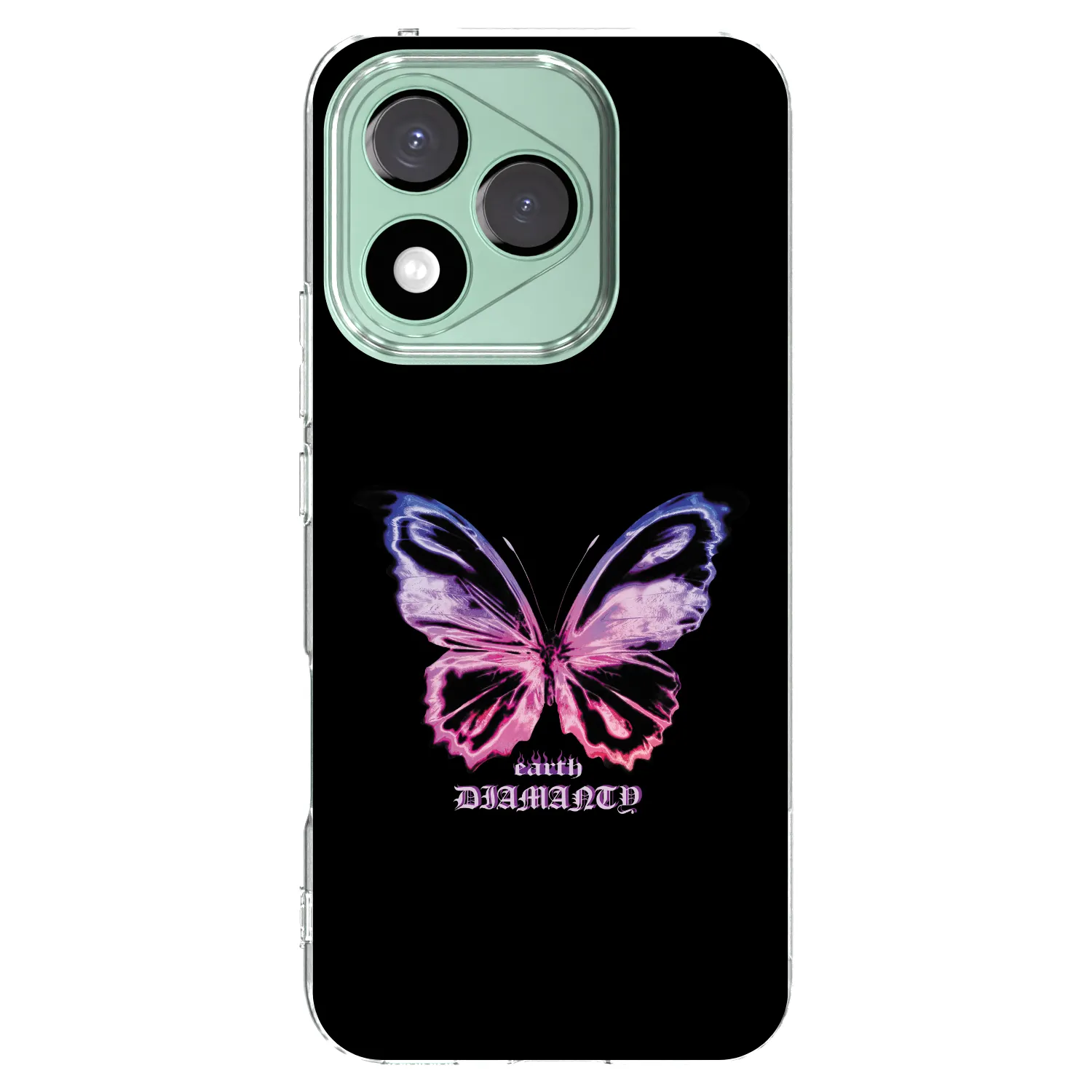 Picasee διαφανής θήκη σιλικόνης Honor 400 Lite 5G - Diamanty Purple