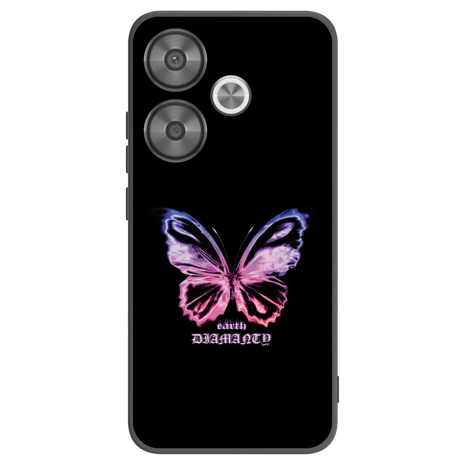 Picasee Μαύρη θήκη σιλικόνης για Xiaomi Poco F6 - Diamanty Purple