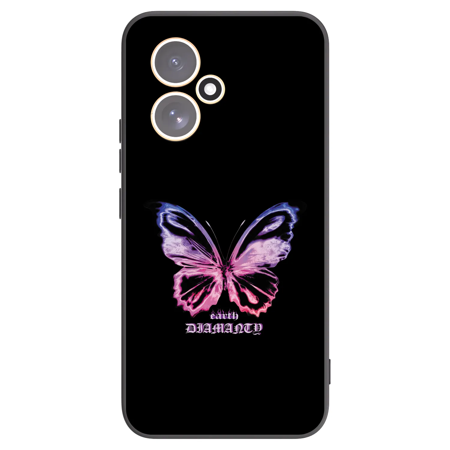 Picasee Μαύρη θήκη σιλικόνης για Honor 400 5G - Diamanty Purple
