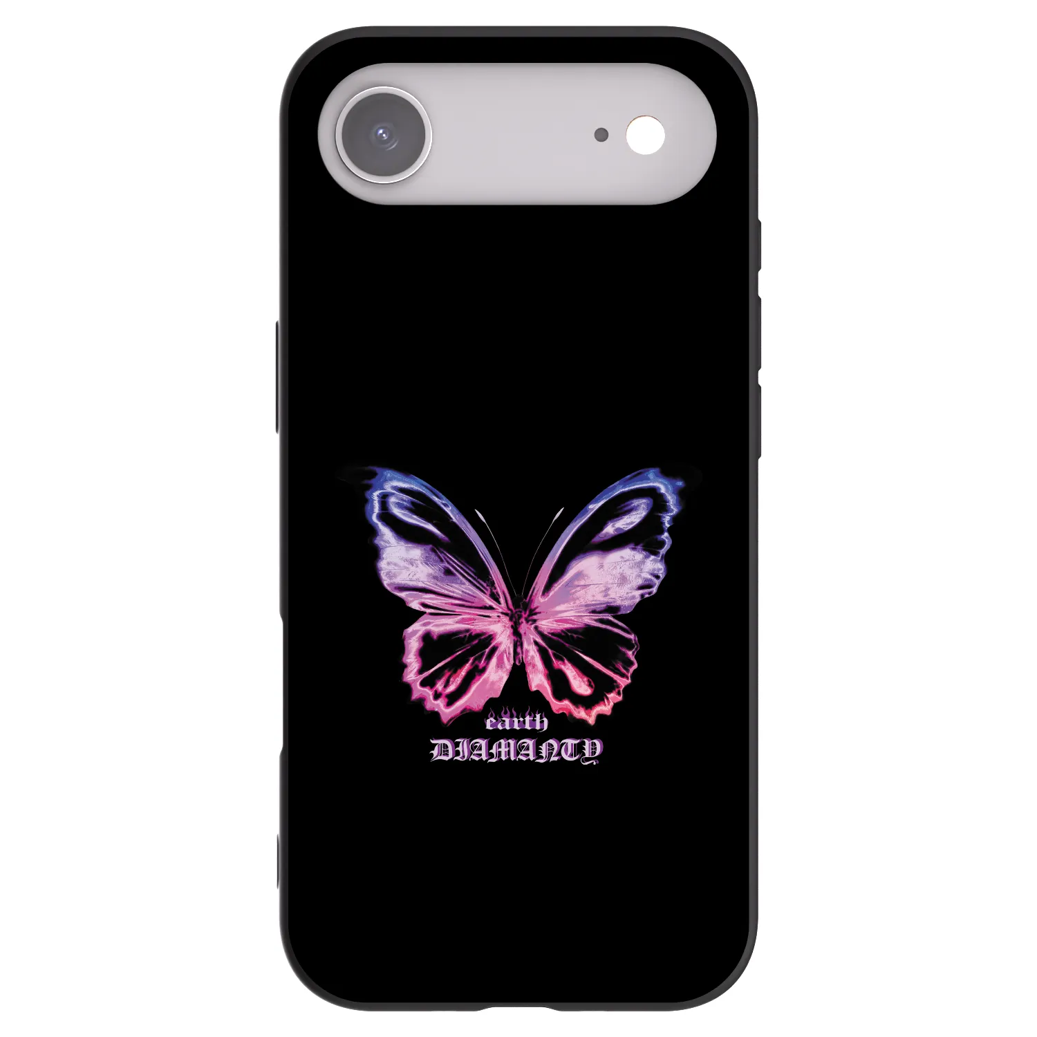 Picasee Μαύρη θήκη σιλικόνης για Apple iPhone Air - Diamanty Purple