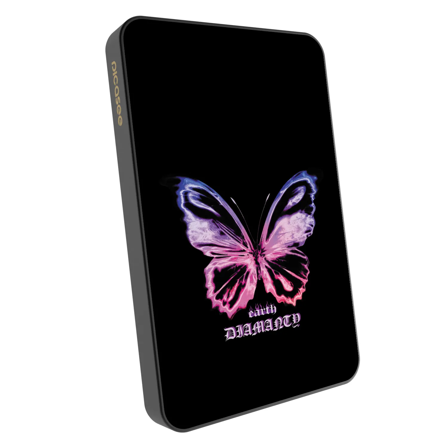 Picasee Powerbank με MagSafe 5 000 mAh Γκρί - Diamanty Purple