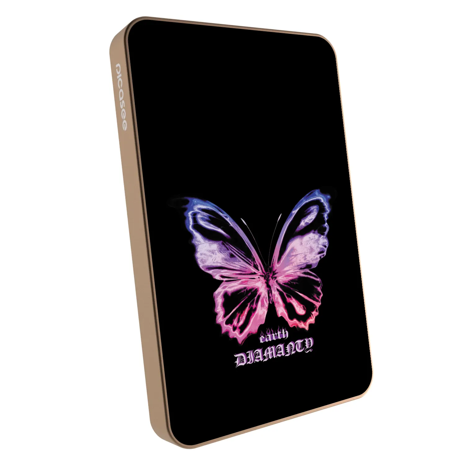 Picasee Powerbank με MagSafe 5 000 mAh Χρυσαφένιος - Diamanty Purple