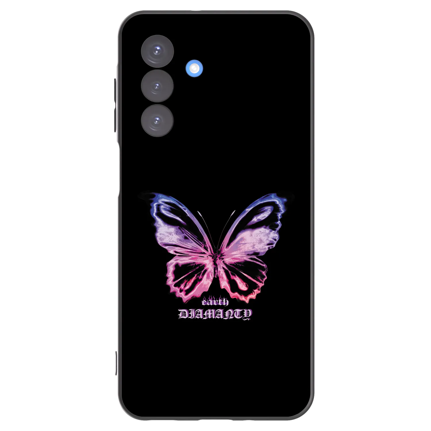 Picasee Μαύρη θήκη σιλικόνης για Samsung Galaxy A17 5G - Diamanty Purple