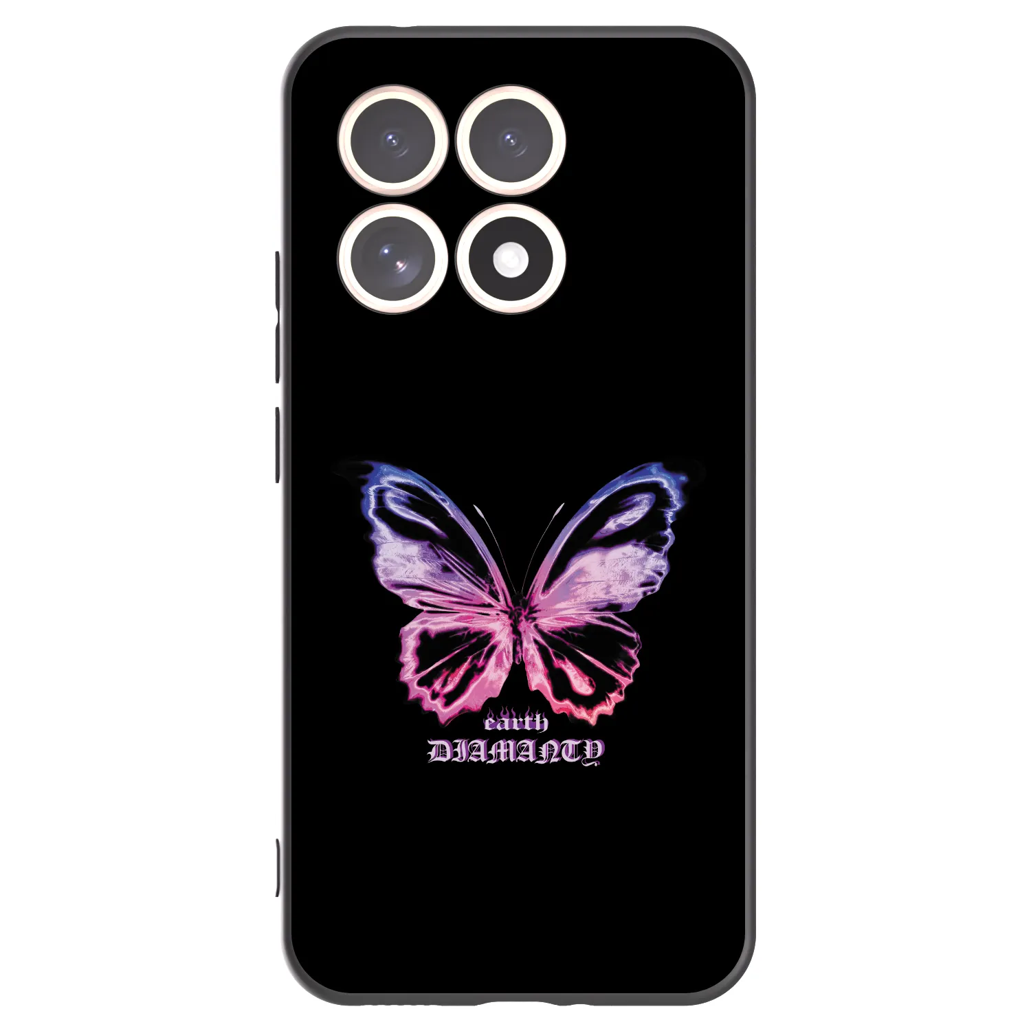 Picasee Μαύρη θήκη σιλικόνης για Xiaomi 15T - Diamanty Purple