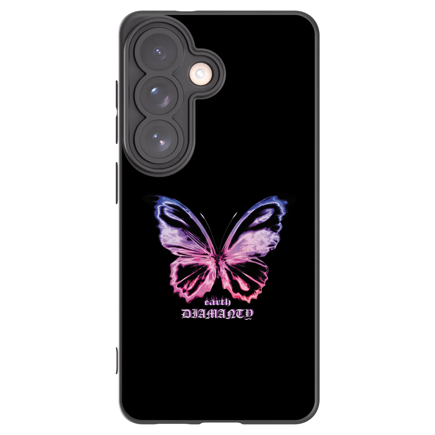 Picasee Μαύρη θήκη σιλικόνης για Samsung Galaxy S26 - Diamanty Purple
