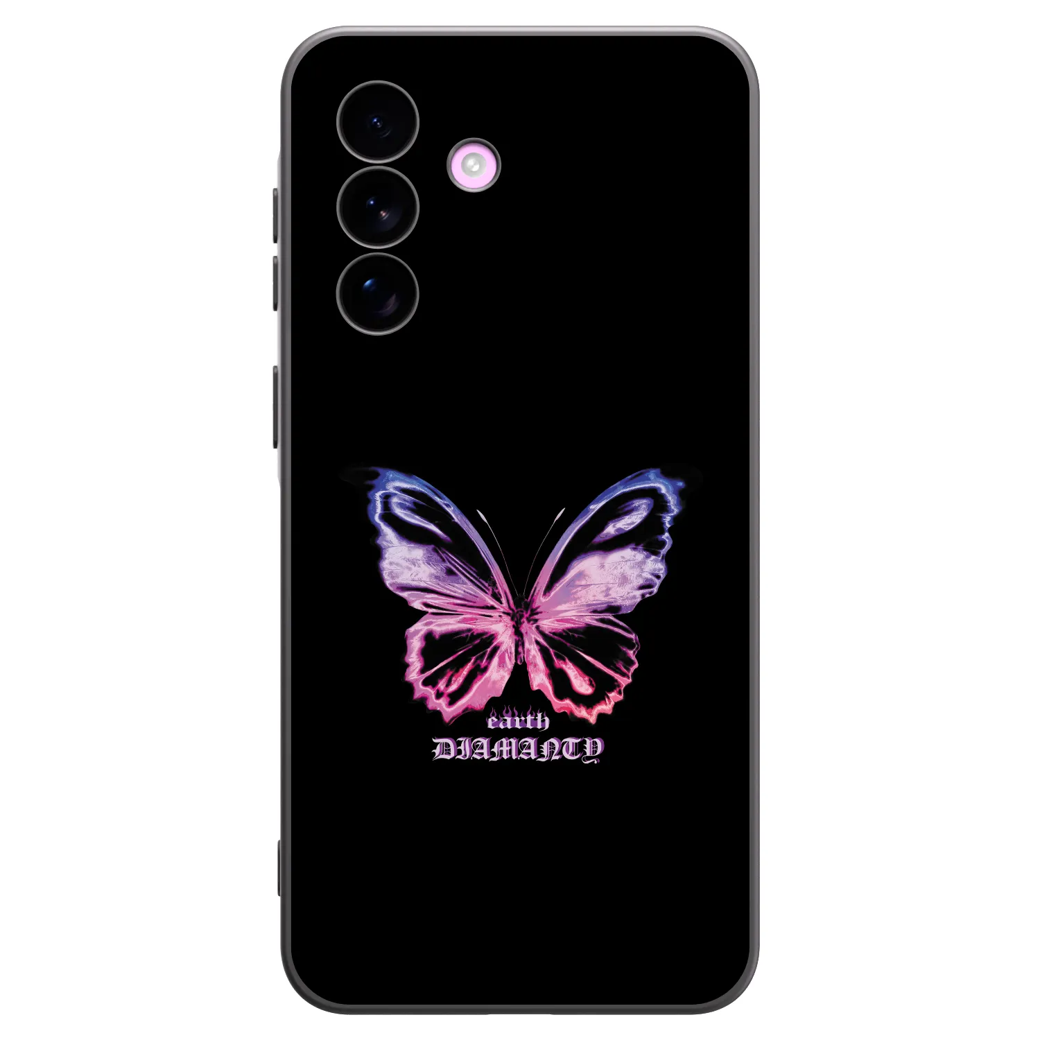 Picasee Μαύρη θήκη σιλικόνης για Samsung Galaxy A57 5G - Diamanty Purple
