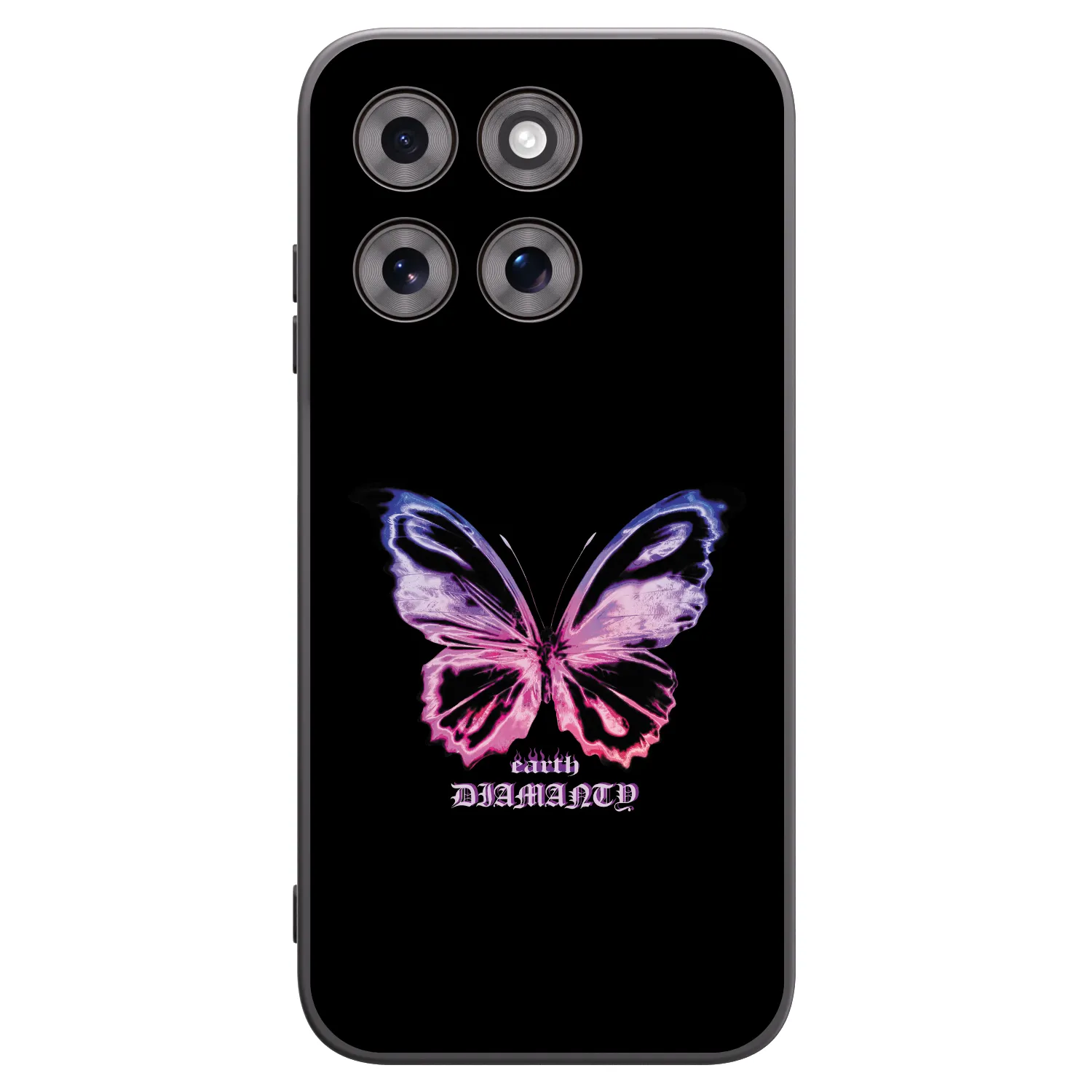 Picasee Μαύρη θήκη σιλικόνης για Motorola Moto G77 - Diamanty Purple
