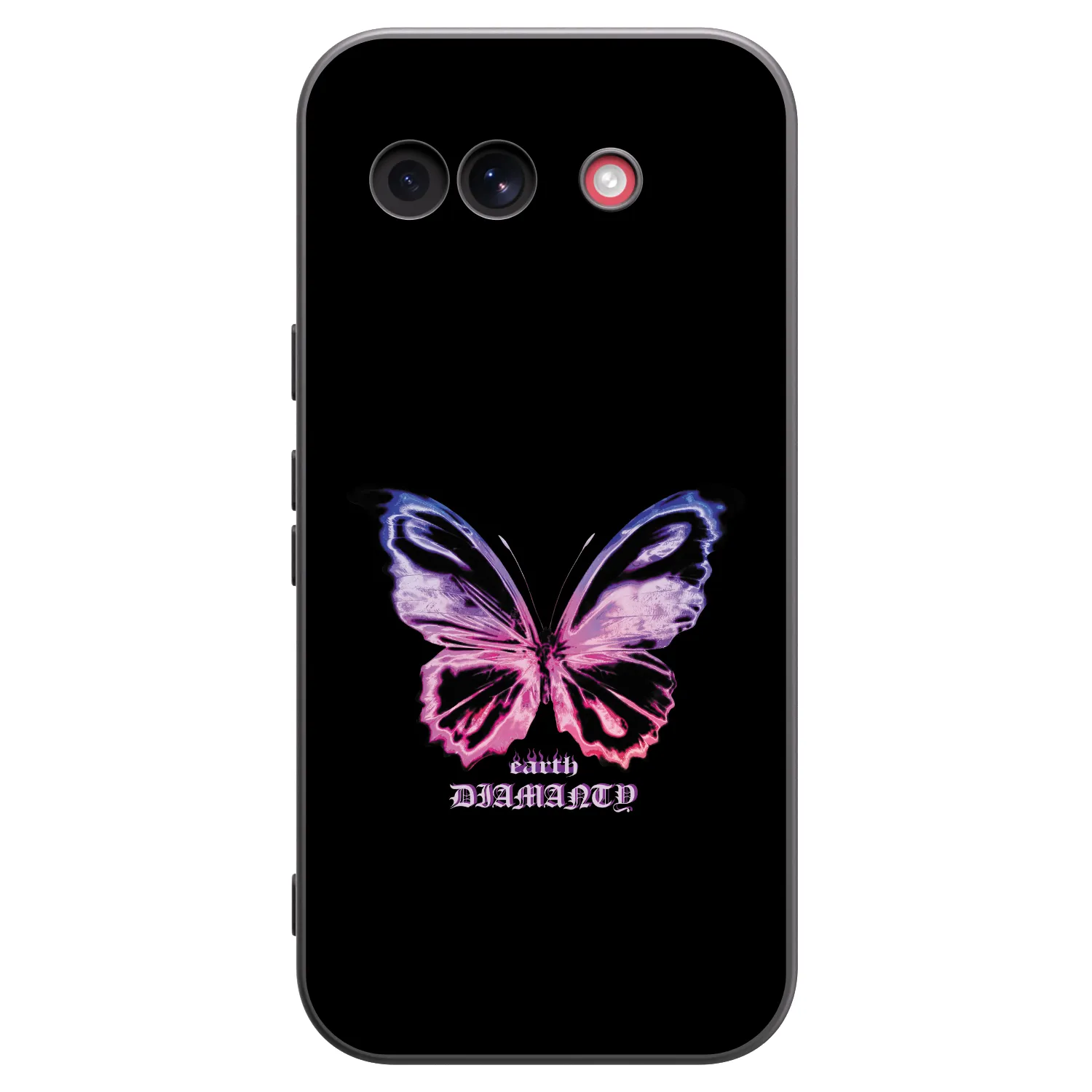 Picasee Μαύρη θήκη σιλικόνης για Google Pixel 10a - Diamanty Purple
