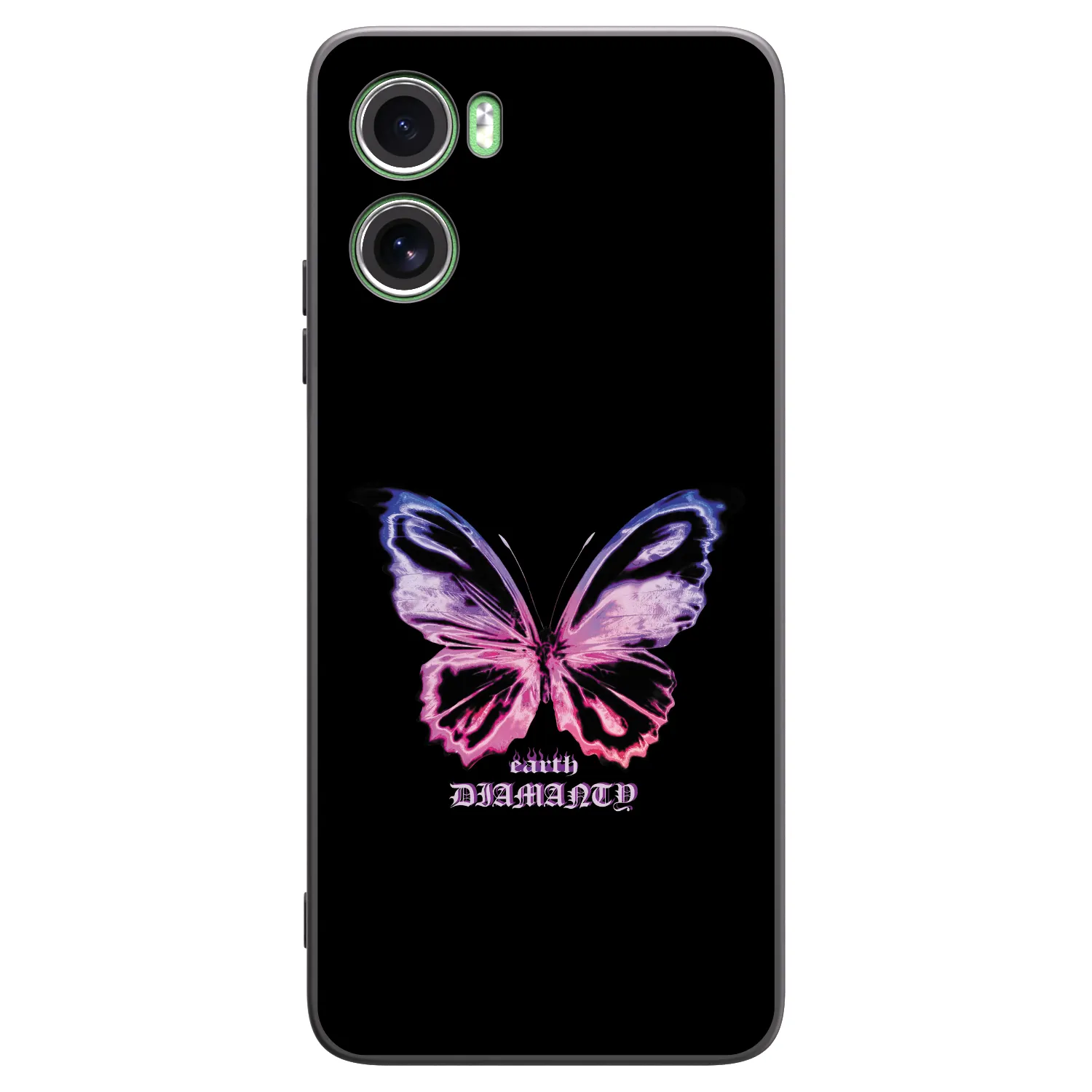 Picasee Μαύρη θήκη σιλικόνης για Motorola Moto G06 - Diamanty Purple