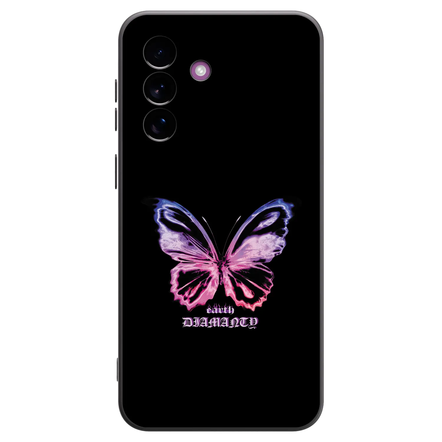 Picasee Μαύρη θήκη σιλικόνης για Samsung Galaxy A37 - Diamanty Purple