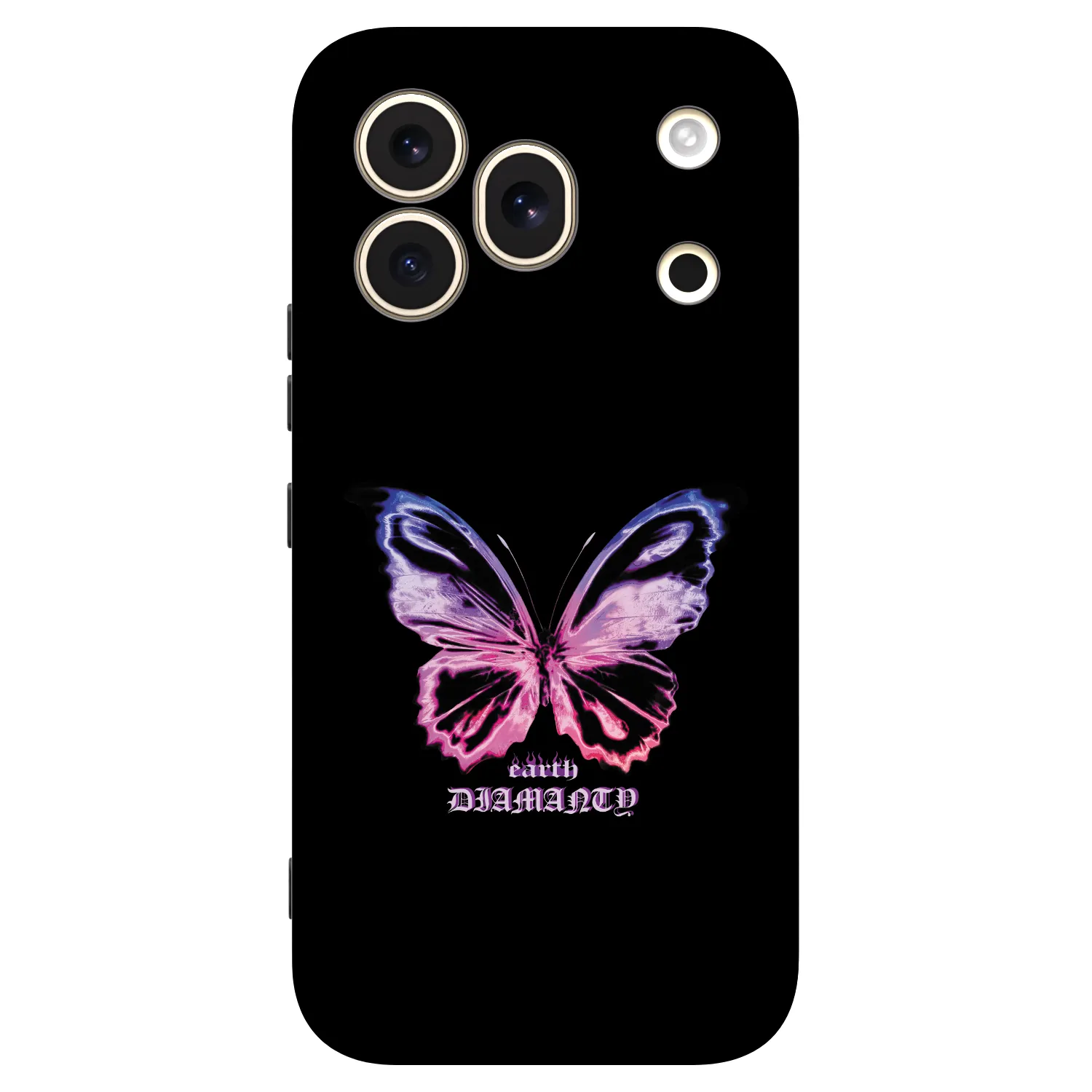 Picasee Μαύρη θήκη σιλικόνης για Honor 600 Pro - Diamanty Purple