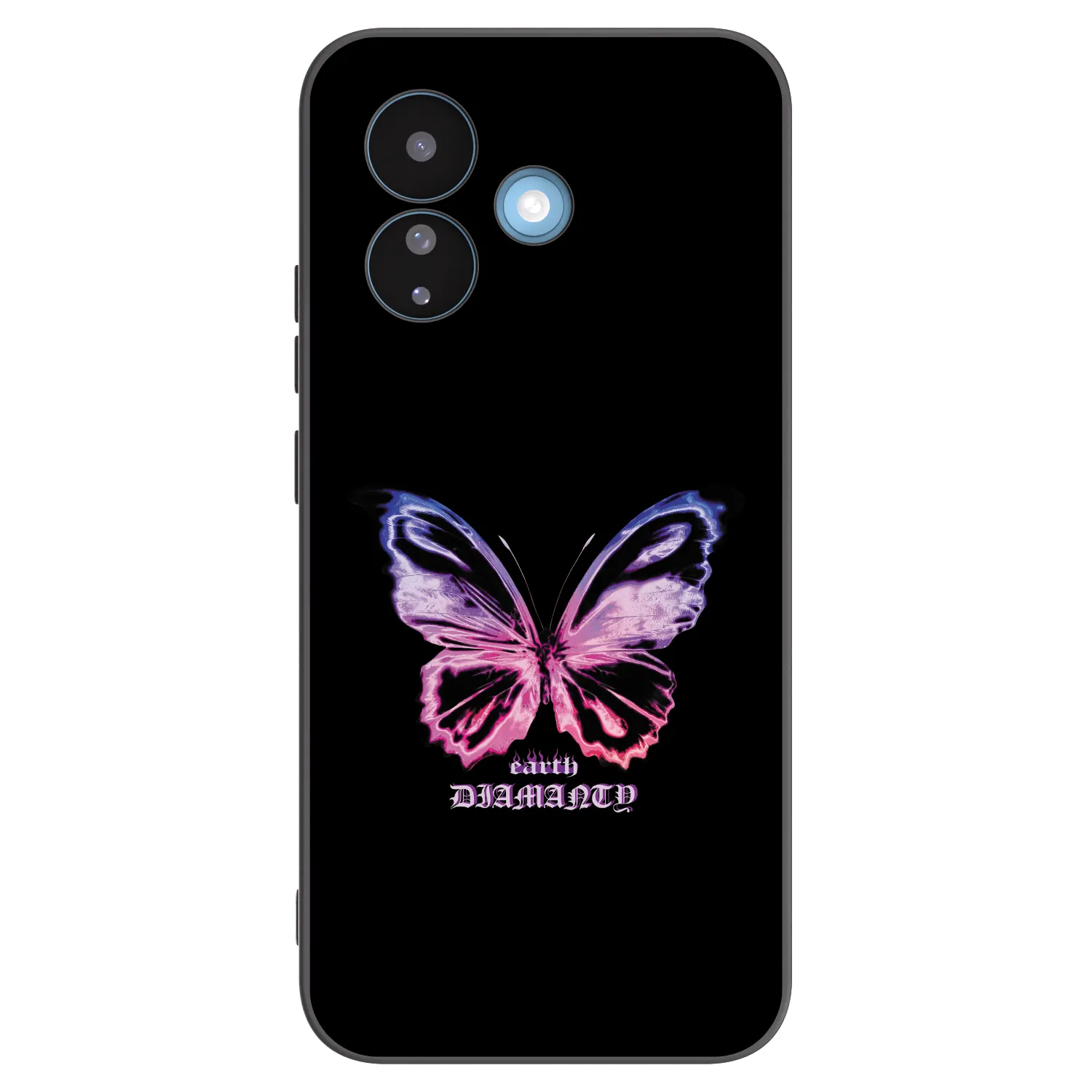 Picasee Μαύρη θήκη σιλικόνης για Xiaomi Redmi Note 17 Pro 5G - Diamanty Purple