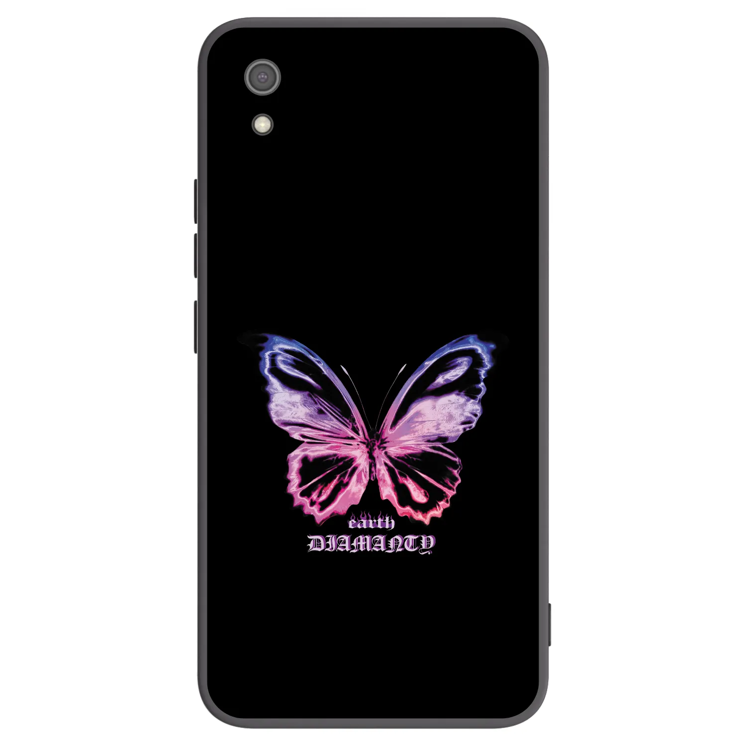 Picasee Μαύρη θήκη σιλικόνης για Xiaomi Redmi 7A - Diamanty Purple