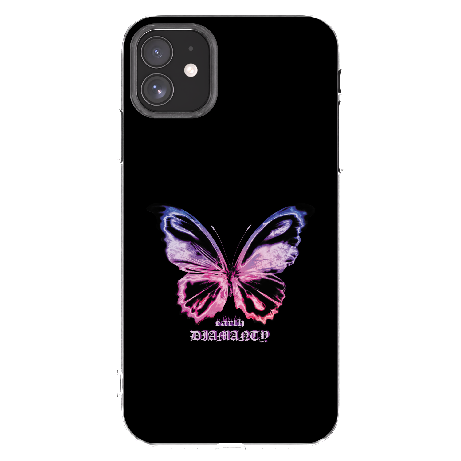 Picasee διαφανής θήκη σιλικόνης Apple iPhone 11 - Diamanty Purple