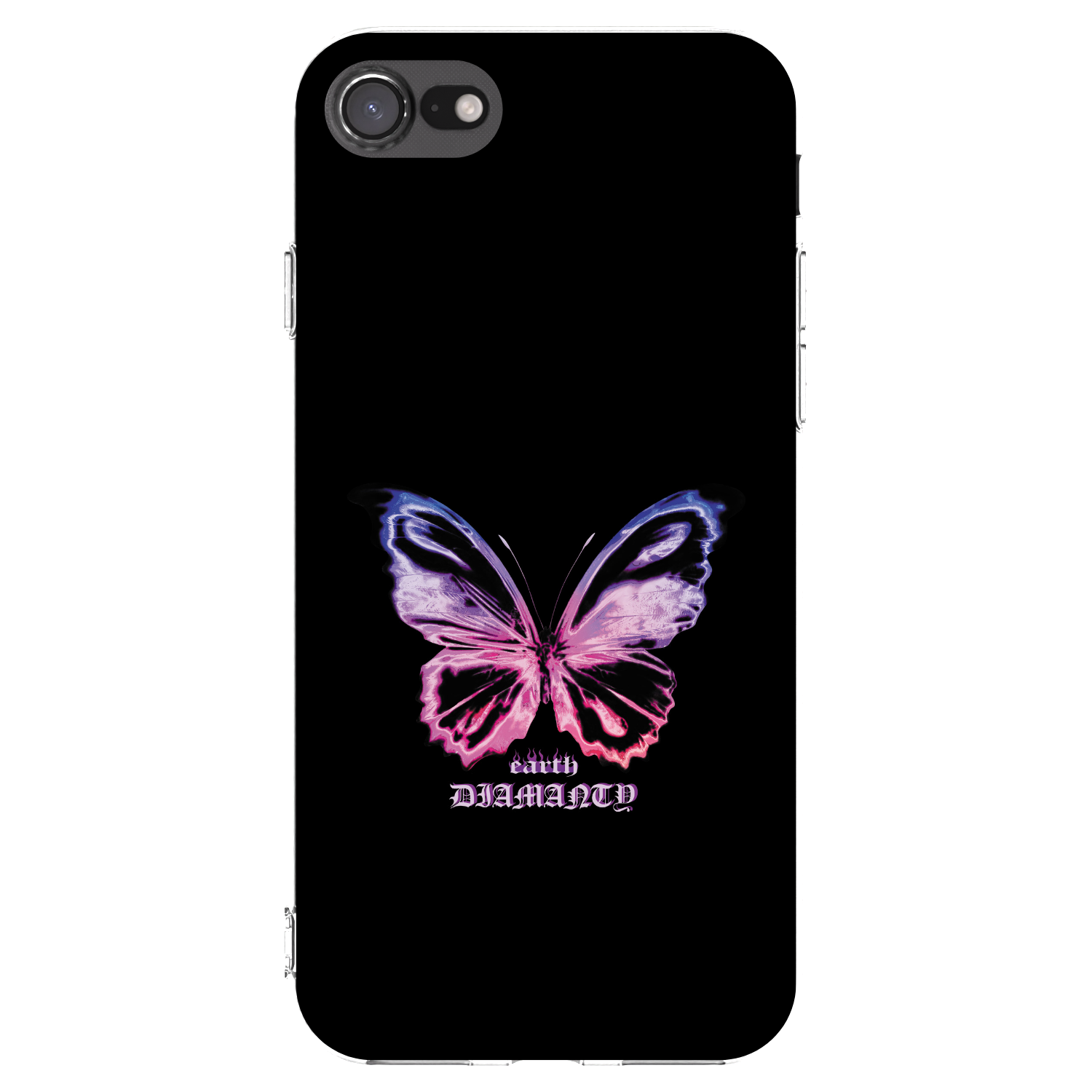 Picasee διαφανής θήκη σιλικόνης Apple iPhone 8 - Diamanty Purple