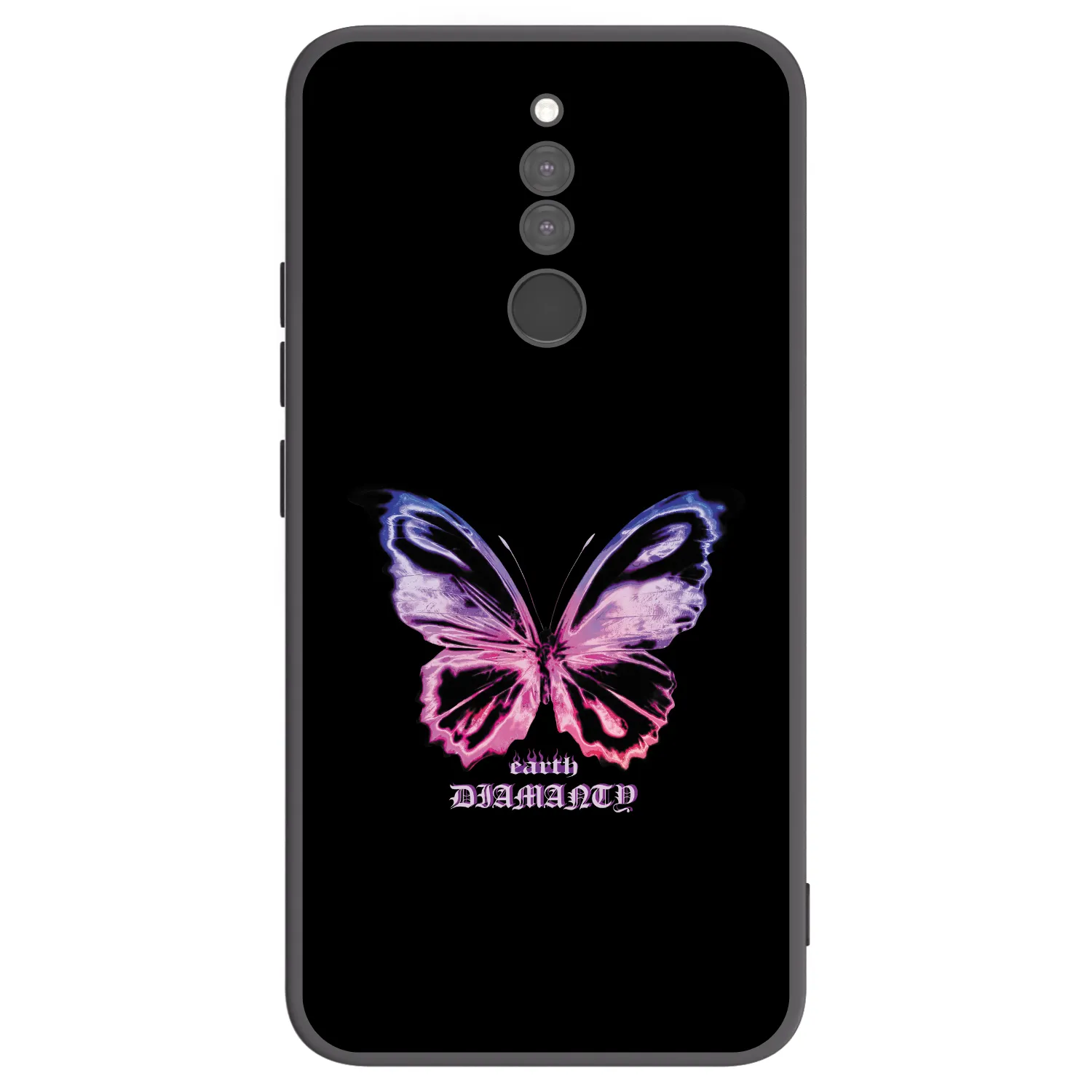 Picasee Μαύρη θήκη σιλικόνης για Xiaomi Redmi 8 - Diamanty Purple