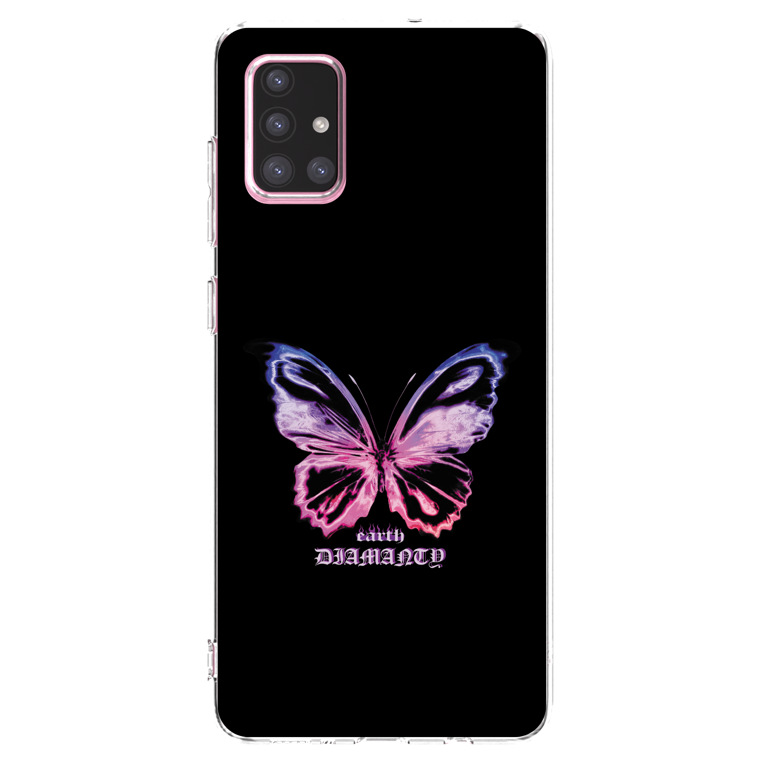 Picasee διαφανής θήκη σιλικόνης Samsung Galaxy A71 A715F - Diamanty Purple