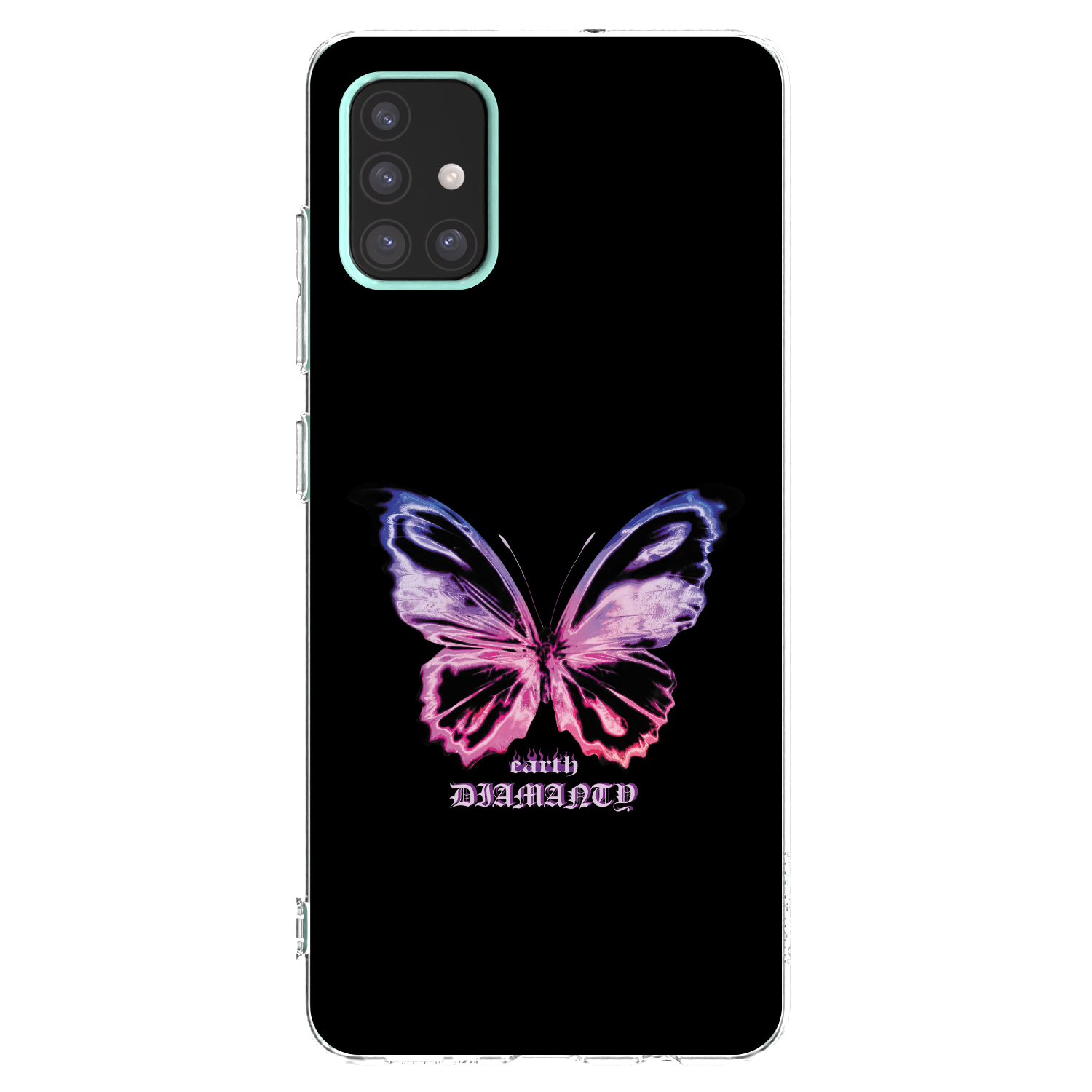 Picasee διαφανής θήκη σιλικόνης Samsung Galaxy A51 A515F - Diamanty Purple