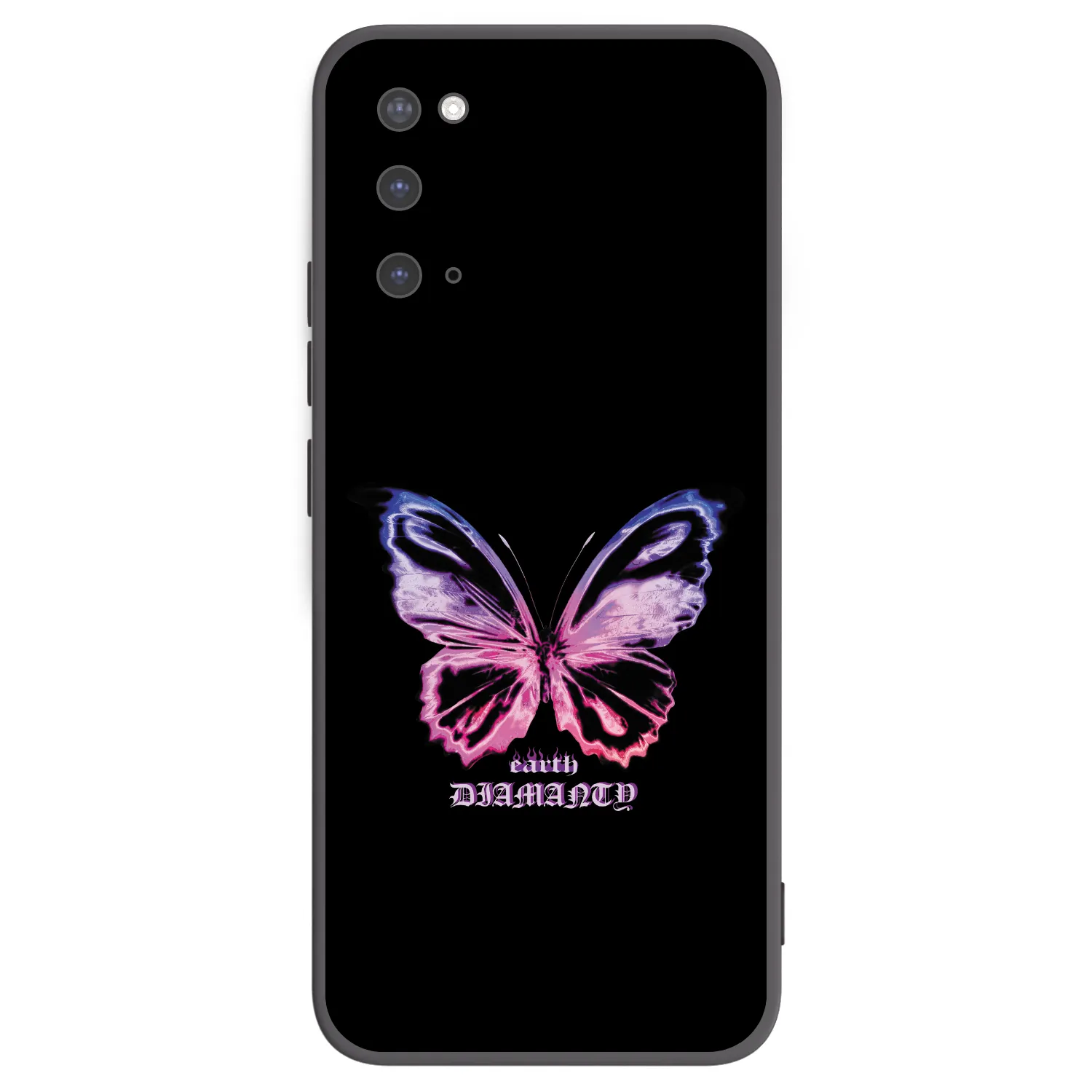 Picasee Μαύρη θήκη σιλικόνης για Samsung Galaxy S20 G980F - Diamanty Purple