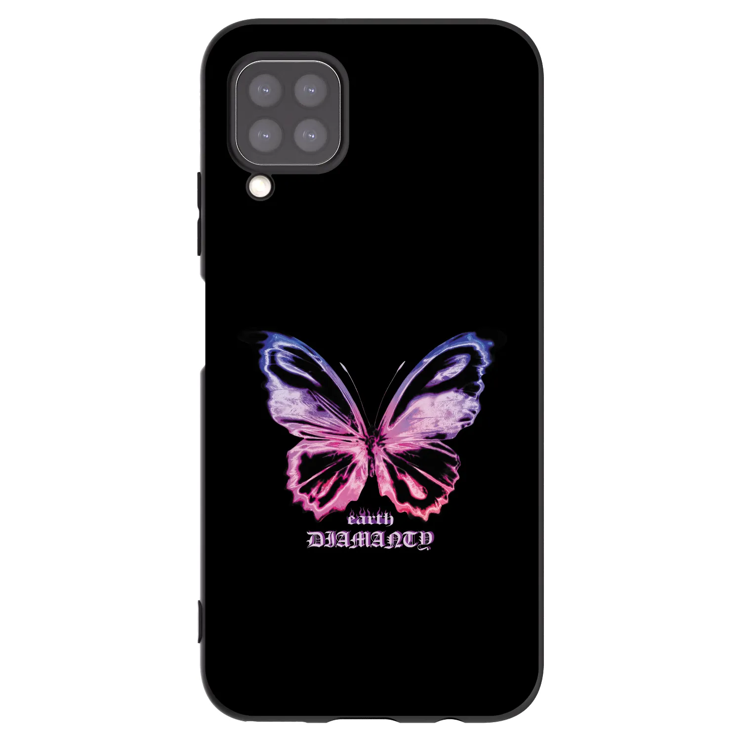 Picasee Μαύρη θήκη σιλικόνης για Huawei P40 Lite - Diamanty Purple
