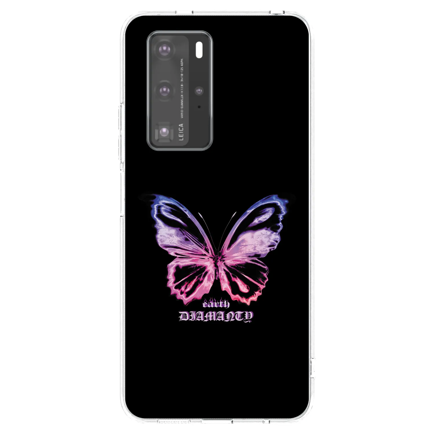 Picasee διαφανής θήκη σιλικόνης Huawei P40 Pro - Diamanty Purple