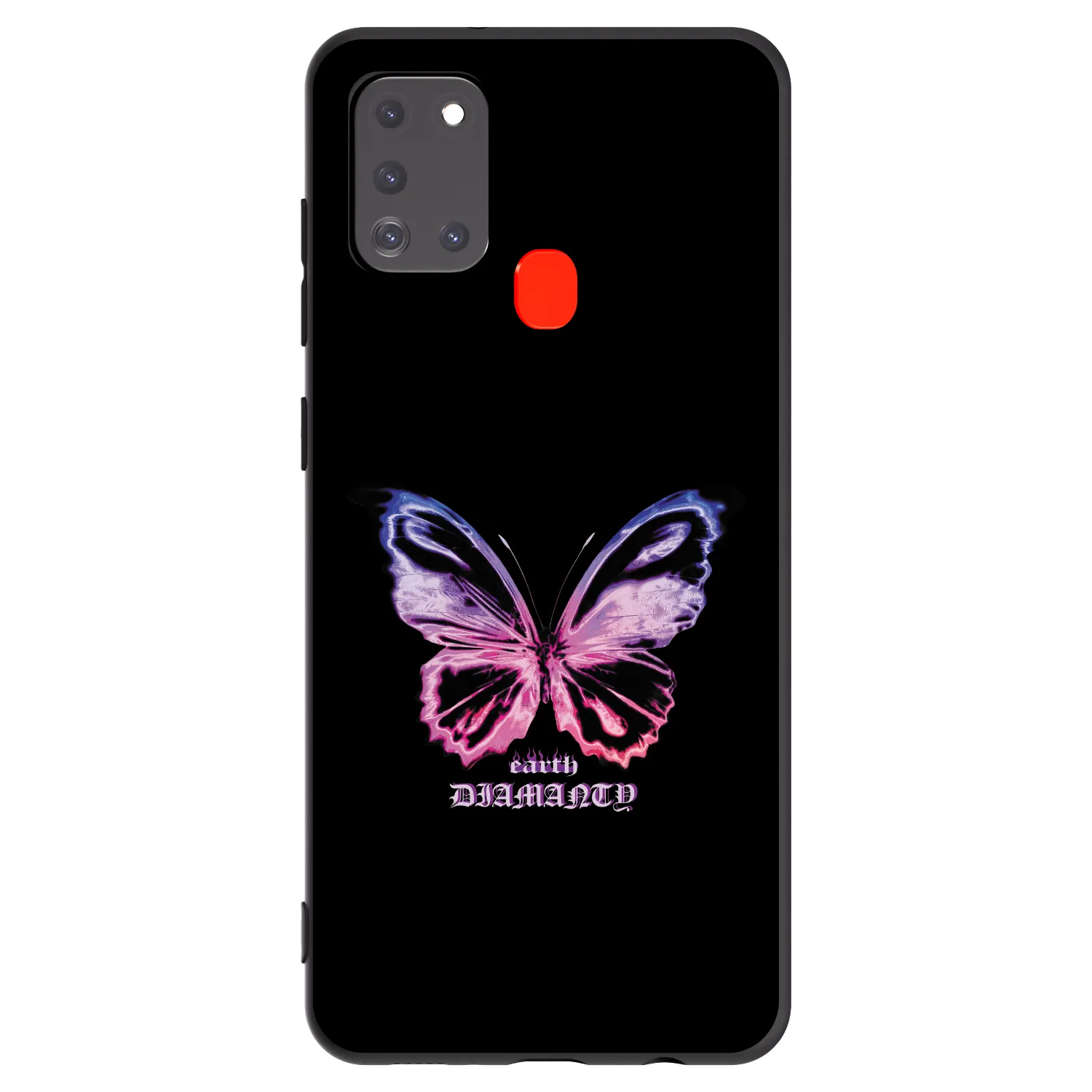 Picasee Μαύρη θήκη σιλικόνης για Samsung Galaxy A21s - Diamanty Purple