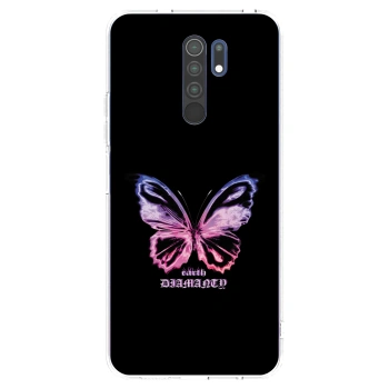 Picasee διαφανής θήκη σιλικόνης Xiaomi Redmi 9 - Diamanty Purple