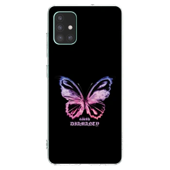 Picasee διαφανής θήκη σιλικόνης Samsung Galaxy M51 M515F - Diamanty Purple