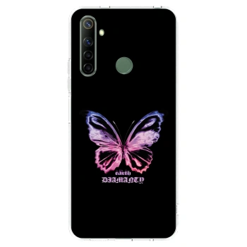 Picasee διαφανής θήκη σιλικόνης Realme 6i - Diamanty Purple